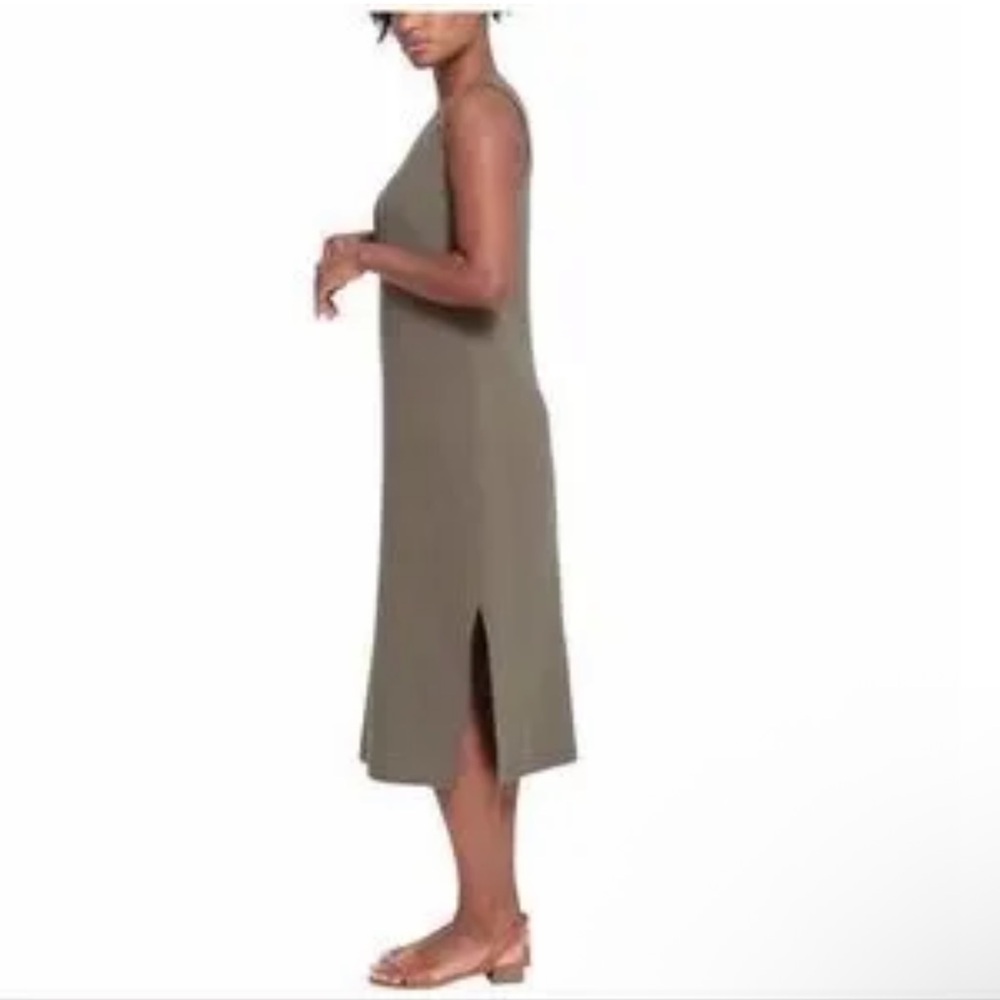 100% Cotton Briggs New York  Olive tank dress flowy maxi dress gauzy dress